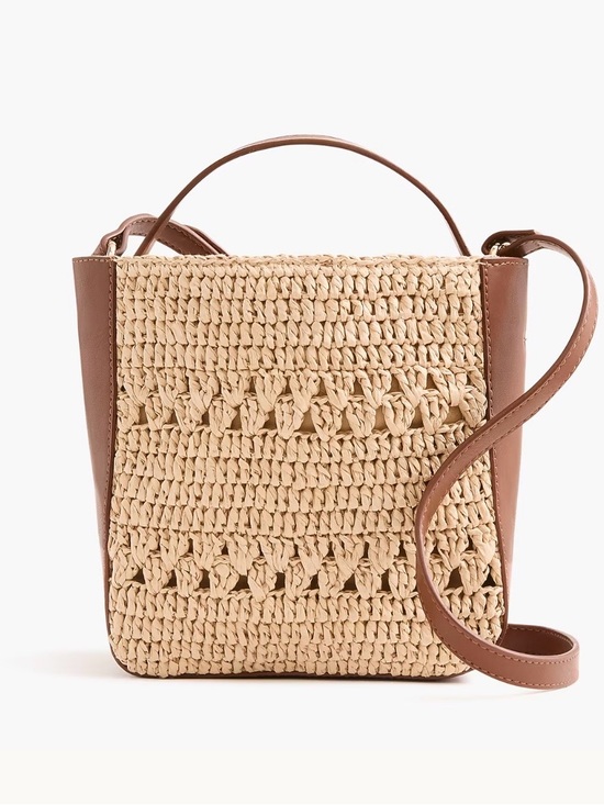 J. Crew Factory Handbags - J.Crew Factory Popular Woven crossbody mini tote bag. NWT.